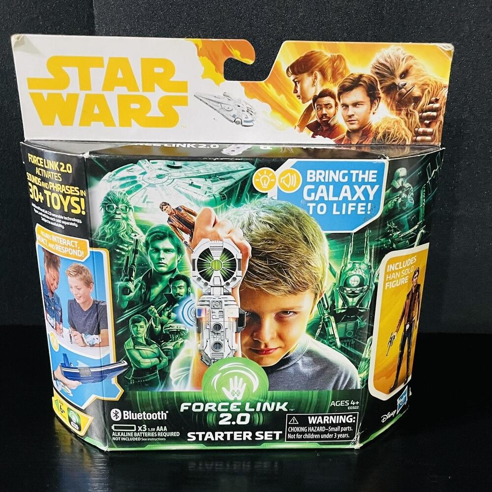 Star Wars Force Link 2.0 Starter Set Han Solo Figure Hasbro Interactive Toy‎